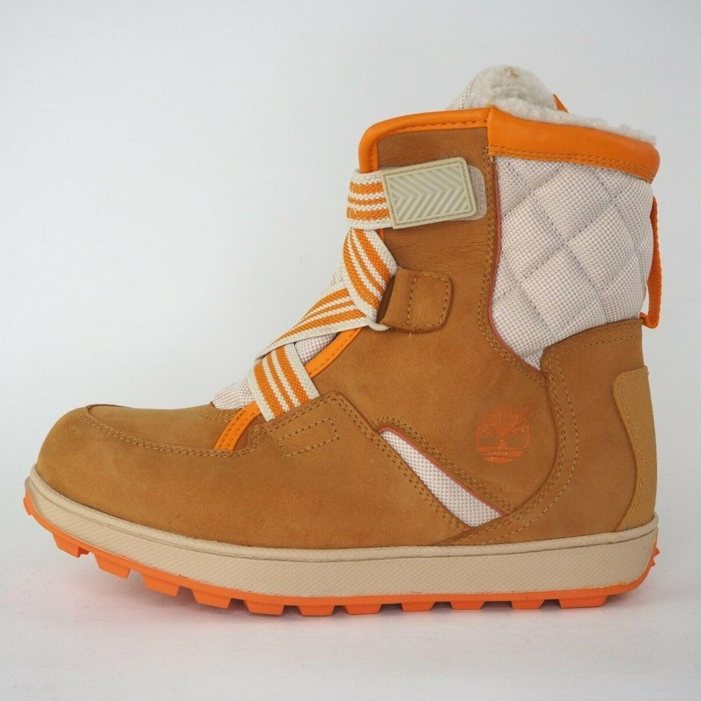 Timberland Snow Stomper XTRM Boys Boots Winter Wheat Leather Hiking